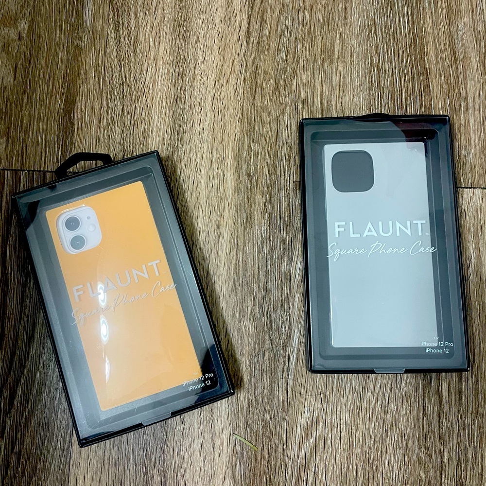 Brand new flaunt cases for iphone 12 pro.  Two for 18
